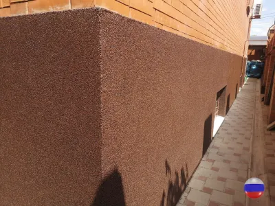 Отделка цоколя декоративной штукатуркой