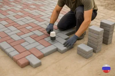 Укладка тротуарной плитки в Луганске