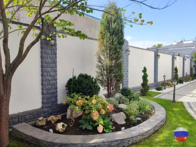 Отделка забора декоративной штукатуркой